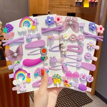 영유아 파스텔 똑딱이 16종 세트 어린이핀 헤어핀