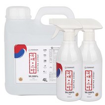 국대스타 뿌리는 살균소독제 세트, 4L(1개) 500ml(2개)