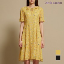 [올리비아로렌] [올리비아로렌] 넥 러플 플라워 프린트 원피스_VOCOAWM4421