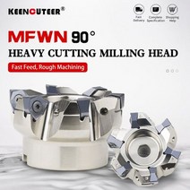 니블러 커터 드릴 핸드 MFWN90 헤비 커팅 밀링 헤드 MFWN90063R 인덱서 블 와밀 고속 피드 페이스 WNMU0806 인서트 CNC 선반, WNMU080608-GM YZ5018, MFWN90080R-6T