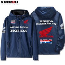 혼다바이크자켓 오토바이 후드점퍼 바람막이 남자 간절기 가을옷 자켓, XL 기모