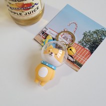 3D 입체 우주 캐릭터 키링 하마 판다 시바견 공룡 귀여운 버즈 자동차 가방고리 열쇠고리, 03.시바견