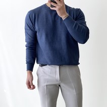 간빠레 봄 가을 겨울 부드러운 라운드 니트