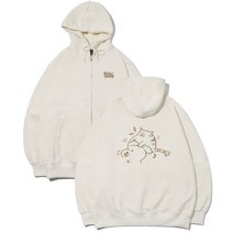 CPGN STUDIO Enjoy CAT 자수 후드 집업 크림
