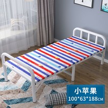 좁은방침대 엑스트라베드 가정용환자접이식 병원 사무실 저가 침대 0, 9. 색상 분류: 작은 사과 폭 , 크기: 100x63x188