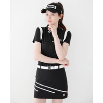 배드바니 숄더투톤 카라티 블랙