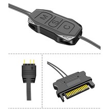 조립PC RGB파워서플라이 900F ARGB 컨트롤러 5V 3 핀 SATA 전원 공급 장치 미니 3PIN 허브 데스크탑 컴퓨터, 한개옵션0
