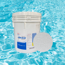 수영장약품 하이크론 스타크론 과립/정제 타입 45kg 클로로칼키 염소소독제 녹조방지 이끼제거제 그래뉼(가루타입), 1개