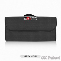 자동차 펠트 천 보관 가방 접이식 정리함 상자 트렁크 도구 케이스 도요타 GR 레이싱 수프라 코롤라 부품, 03 디 그레이