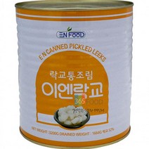 이엔푸드 이엔 락교 SS 3.2kg 절임통조림, 1