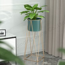 ShengXin 북유럽 모던 거실 화분 받침대 스탠드 인테리어 선반 베란다화분정리대, 26*26*70cm, 공작람