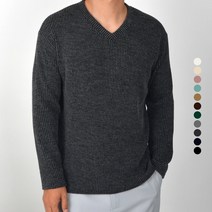 가이스토리 남성 남자 간절기 브이넥 라운드넥 빅사이즈 가을 니트 11color 미드라브골지니트