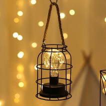 빈티지 랜턴 모던 무드등 철제 라운드 캠핑 조명등, 상세페이지 참조