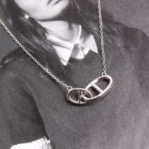 실버 데일리 체인 샹달 목걸이