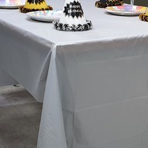 비닐 식탁복 일회용 테이블보 실버, 단품, 단품