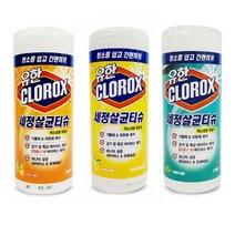 유한 세정 살균 티슈 용기 35매 물 기름때 찌든때 제거 청소, 선택:유한 세정살균티슈 용기35매(시트러스블렌드)