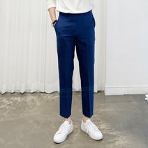 아도르클래식 텐즈 슬림핏 봄 여름 캐주얼 빅사이즈 9부 슬랙스