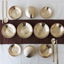 안성유기 예단방짜유기 6첩 반상기그릇세트