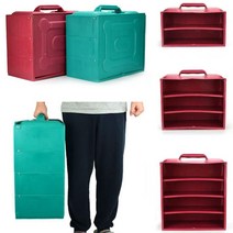 중국집 철가방 플라스틱 배달통2단3단4단, 4단, 적색