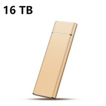 Portable SSD High Speed 2TB 1TB 500GB Type-C External Hard Drive 4TB 16TB USB 3.1 Storage Disks For, [28] Gold 16TB