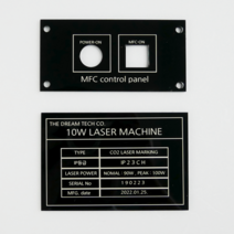 아크릴명판 기계명판 장비명판 명패 레이저 영구 각인, a. 기본명판, (네이버 톡톡/카카오톡채널 더드림나무) 전송, 양면테이프(실내외 공용)