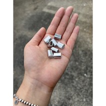 와이어로프 페럴 1mm 페롤 납작 슬리브 압착 체결 고정 록크 락킹, 페럴10mm(10개)