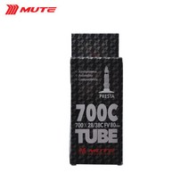 뮤트 MUTE 로드용 자전거 튜브 프레스타, 700x23-25 80mm