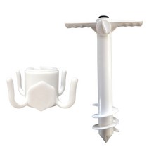 파라솔 휴대용 거치대 비치우산 삽입형 홀더 받침대 2pcs 유니버설 정원 파티오 샌드
