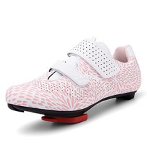 Asphodelus 펠로톤과 호환되는 여성용 사이클링 신발 룩 델타 클리트 SPD 시스템 실내 실외 로드 바이크 라이딩 슈즈 클리트 포함 핑크 40, 6.5, 분홍색, 단일사이즈