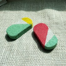 예쁜 경석 발밀이돌 풋케어 귀여운 칼라 발돌 발뒤꿈치 각질제거기