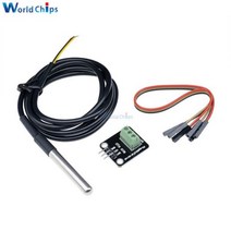 온도 습도 센서 보일러 온수매트 부품 스위치 NTC 컨트롤러 케이블 Diymore DS1820 스테인레스 스틸 패키지 방수 DS18b20 프로브 18B20 Arduino 1M/2M, 1 세트, 06 1 SET