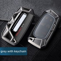 자동차 원격 키 고리 커버 케이스 홀더 셸 지프 레니게이드 나침반 그랜드 체로키 랭글러 닷지 체인, 02 grey set