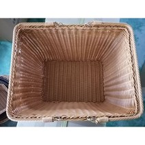 라탄바구니 한강공원 캠핑음식추천 휴대용의자 캠핑밀키트 캠핑꼬치구이 과실주 캠핑고기, 6.사각 빅사이즈 피크닉 바구니 45x35x25