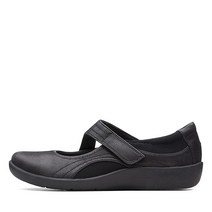 Clarks 클락스 여성용 실리안 벨라 메리 제인 플랫 슈즈 블랙 7 US