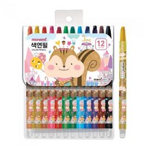 모나미 모니주 샤프식 색연필 여 2세트, 12색, 20세트