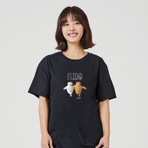 키밍 카우 친구 우정 그래픽 반팔티