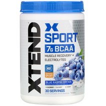 Xtend Sport 7G BCAA 블루 라즈베리 아이스 345g (12.2oz) 2팩