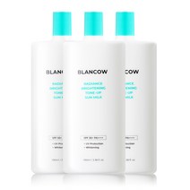 블랑카우 래디언스 브라이트닝 톤업 선밀크 SPF50+, 3개, 100ml