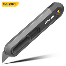 Deli Black Sk2 블레이드 3 스타일 도구 푸시 버튼 자동 잠금 종이 절단 유틸리티 나이프 사무용 가구 용품, 03 18mm