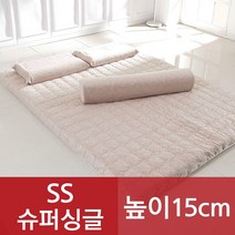 엘리베 천연 라텍스 매트리스 15cm(단단함밀도)침대토퍼