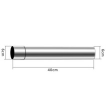 화목난로연통 2.3 인치 스테인레스 스틸 스토브 파이프 굴뚝 강성 멀티 연료 20-40cm 야외 캠핑 화재 난로 두꺼운, 03 40cm