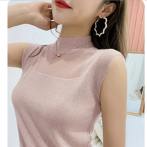 슬리브리스 여성 나시티 민소매 베이지 블랙 그레이 블루 네이비 민소매티