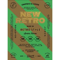 New Retro: 20th Anniversary Edition: Graphics & Logos in Retro Style Paperback, Victionary, English, 9789887462941