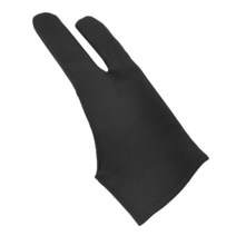 Anti-fouling Two-Fingers 드로잉 태블릿 용 안티 터치 페인팅 장갑 IPad 스크린 보드 용 오른쪽 및 왼쪽 장갑 방오, 검은색