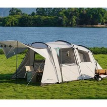 터널형 텐트 방수 사계절 분리형 가성비텐트 리빙쉘, 터널 텐트 + 매트리스 3.5cm + 라이트