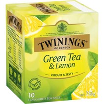 트와이닝 녹차 레몬 티백 10개 Twinings Green Tea Lemon Tea Bags, 1팩