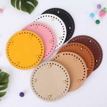 짱패브릭 원형 코바늘 뜨개 가방 바닥판 -8color, 베이지
