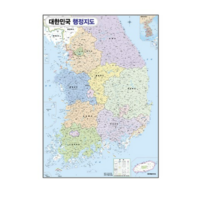 지도닷컴 코팅형 대한민국 행정지도 78 x 110 cm + 세계지도 + 케이스, 2세트