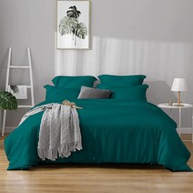 EBeddy Linens 800수 울트라 실키 소프트 이집트 면 오버사이즈 킹 304.8x248.9cm(120x98인치) 사이즈 3피스 이불 커버 숨겨진 지퍼 클로저 및 코너 타이, Full/Queen 90 X 90