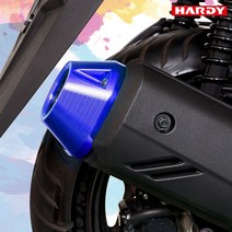 HARDY 혼다 PCX125 2021-2023 전용 튜닝 머플러 앤드캡, 블랙